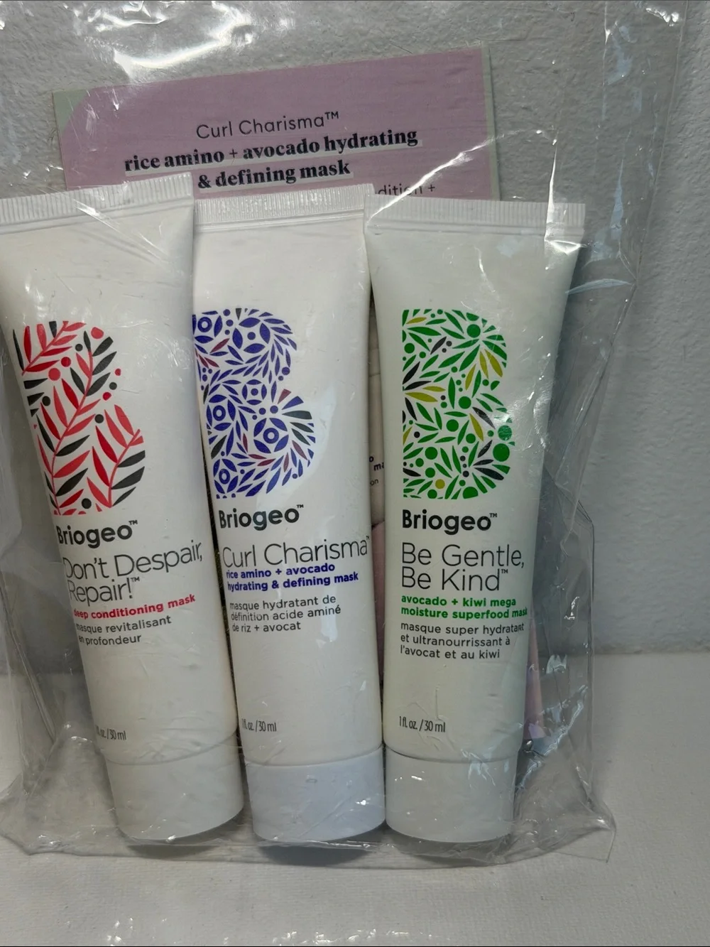 Briogeo haircare bundle with 3 masks